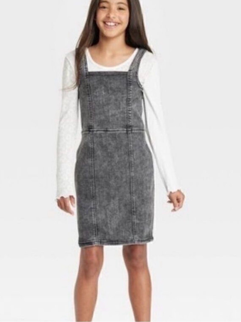 Art Class Girls Denim Dress Black Size Medium 8